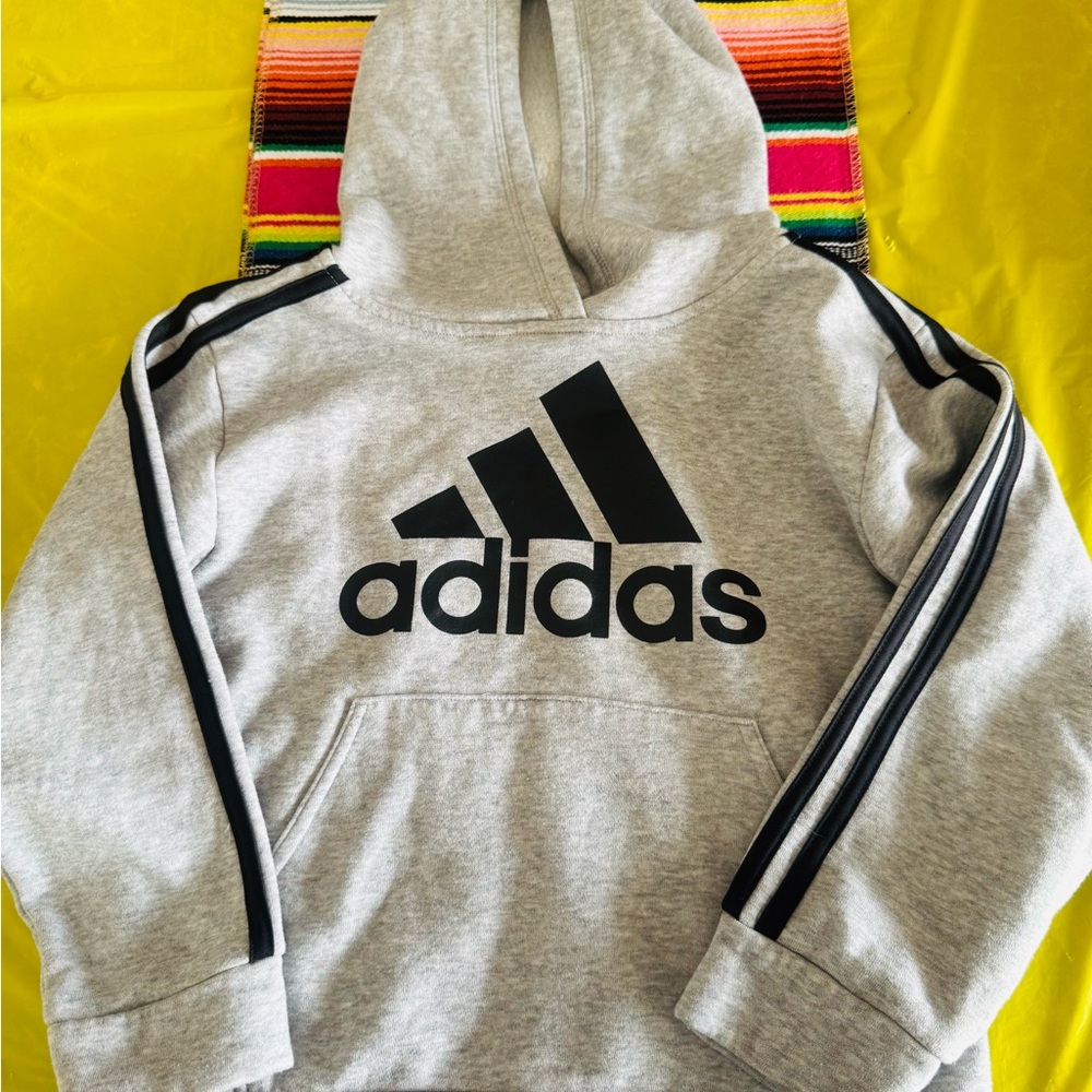 Adidas Kids Gray Hoodie